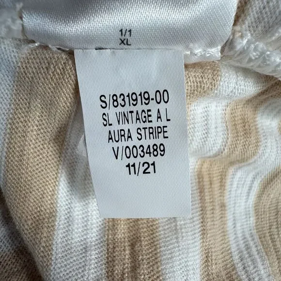 Old Navy Sz X Large Aura Stripe Sleeveless Tank A Line Knee Length Dress Pockets - Picture 8 of 8